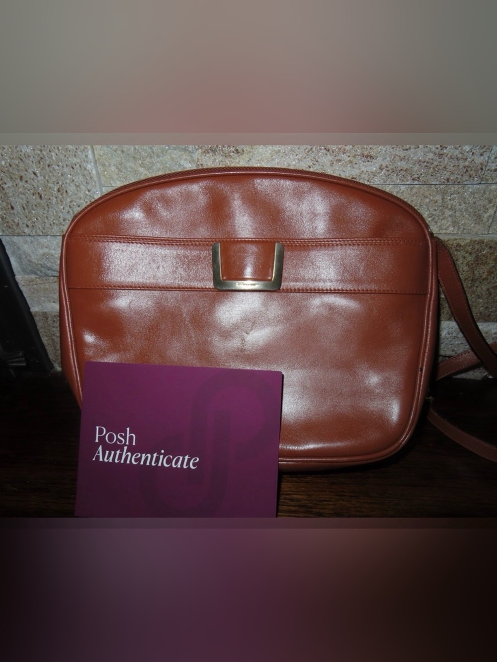 Authentic Salvatore Ferragamo Leather Bag